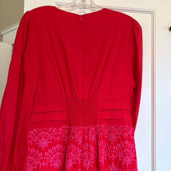 Tuckernuck POMANDER PLACE  Red Eyelet Lola Maxi Dress size M - Picture 4 of 4